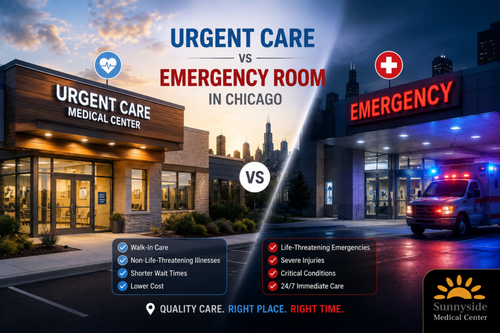 When to Go to Urgent Care vs the Emergency Room in Chicago